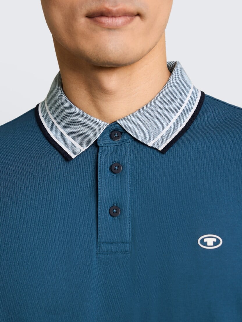 Polo-majica s malim logom - Plava_772861