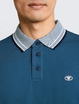 Polo-majica s malim logom - Plava_772861