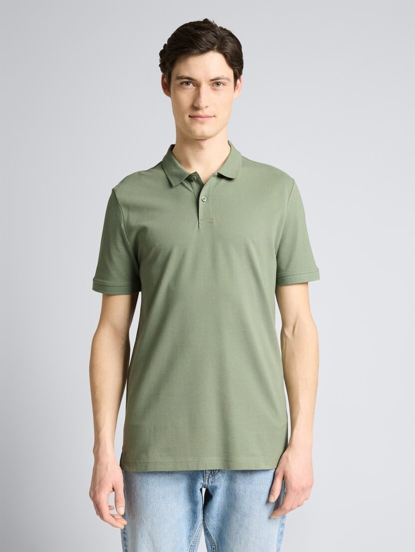 Polo-majica s malim logom - Zelena_5560082