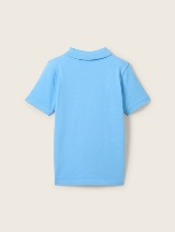 Polo-majica s malim printom - Plava_5099135