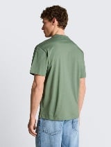 Tricou polo cu imprimeu mic - Verde_4071554