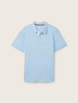 Polo-majica s malim izvezenim logom - Plava_261184