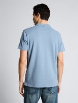 Tricou polo cu logo brodat mic - Albastru_2942802