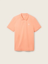 Bluză polo cu logo mic brodat - Portocaliu_7726479