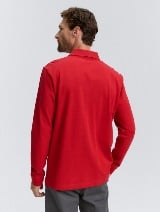 Polo majica sa malim izvezenim logom - Crvena_7254702