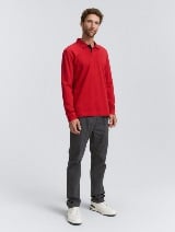 Polo majica sa malim izvezenim logom - Crvena_7254702