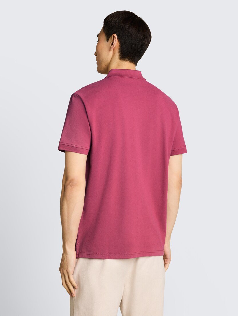 Polo majica sa malim izvezenim logom - Roze_9970897