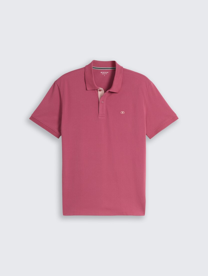 Polo majica sa malim izvezenim logom - Roze_9970897