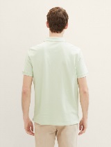 Bluză polo cu logo mic brodat - Verde_5812500