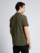 Tricou polo cu logo brodat mic - Verde_6509450