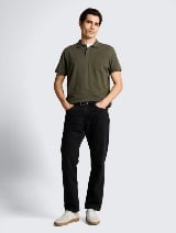 Tricou polo cu logo brodat mic - Verde_6509450
