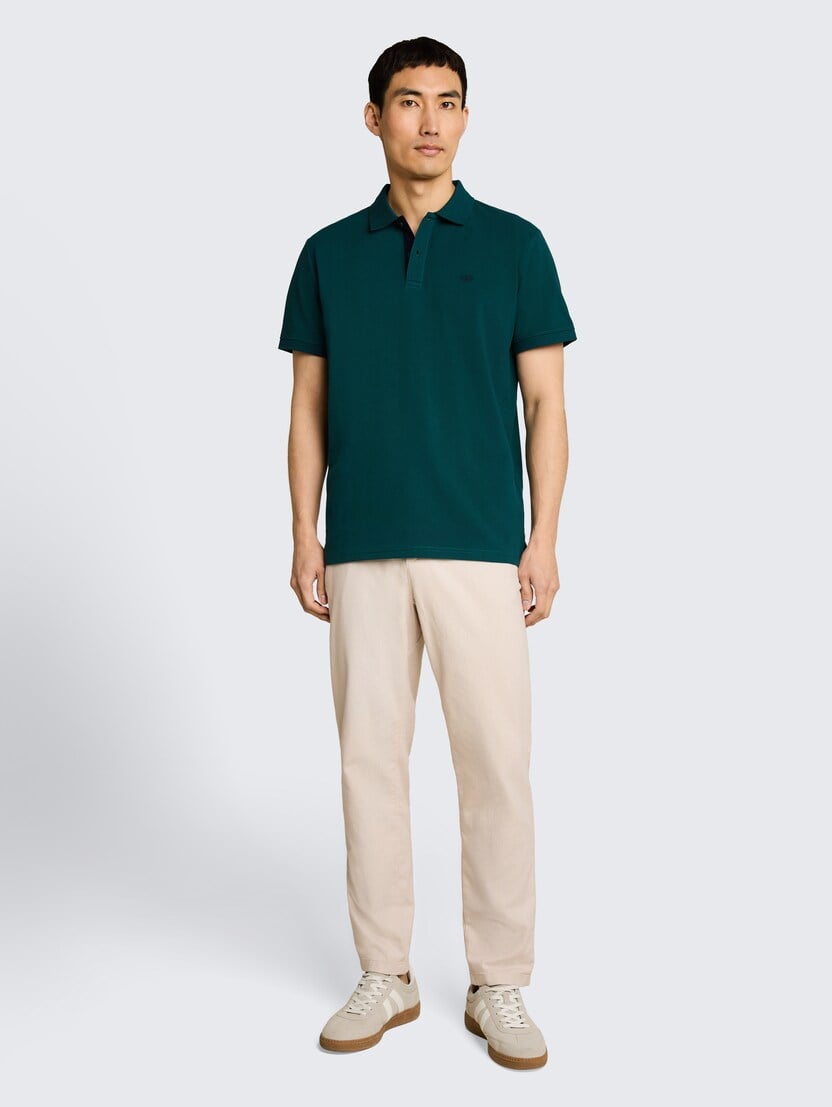 Polo majica sa malim izvezenim logom - Zelena_7649571