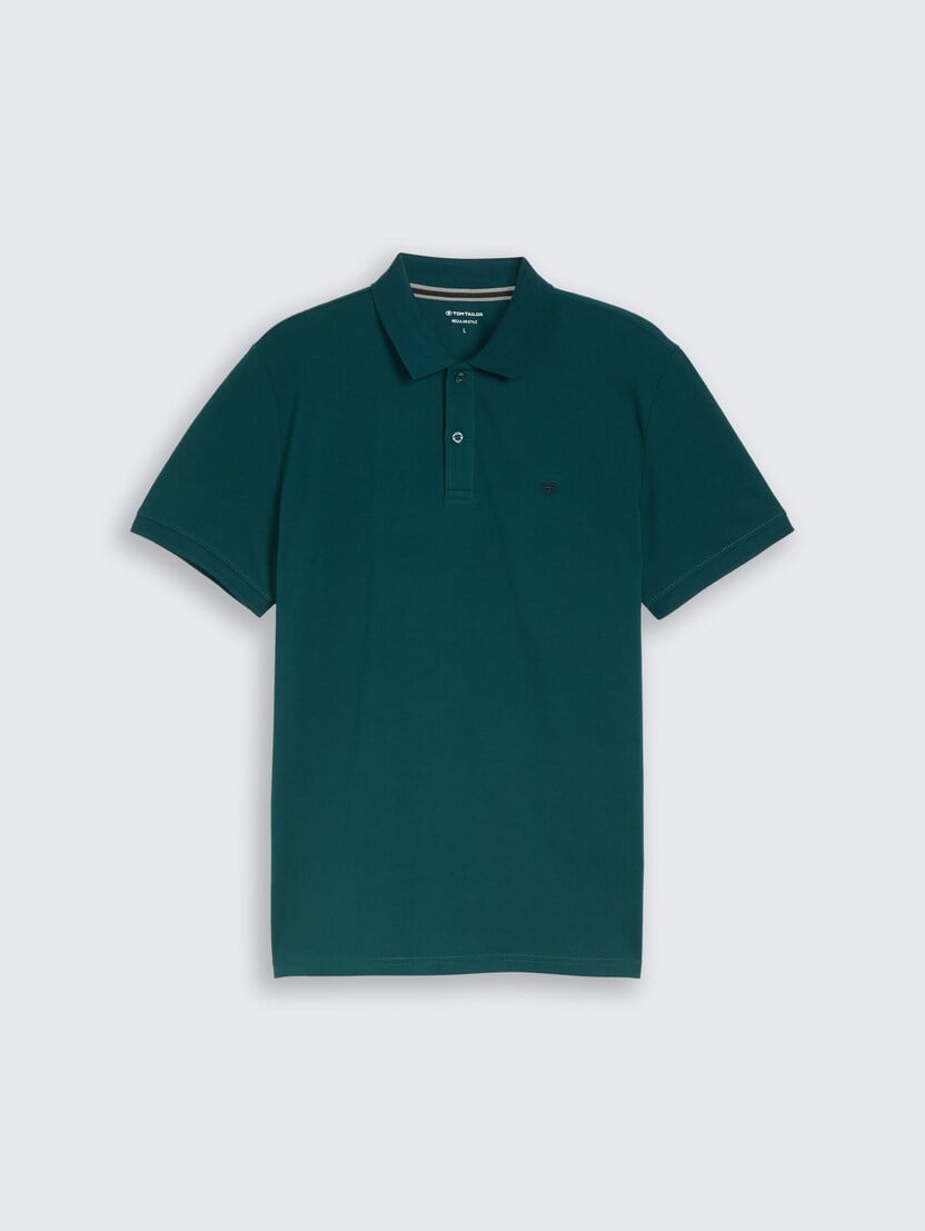 Polo majica sa malim izvezenim logom - Zelena_7649571
