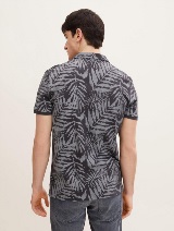 Polo majica z vzorcem tropskih listov - Vzorec/večbarvna_1017880