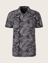 Polo majica z vzorcem tropskih listov - Vzorec/večbarvna_1017880