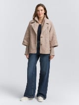 Jachetă  tip pelerină - Bej_4962877