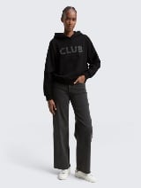 Hanorac cu imprimeu - Negru_4216338