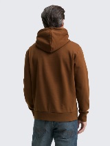 Dukserica sa kapuljačom sa printom - Smeđa_4953938