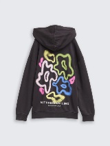 Hanorac cu imprimeu - Gri_35955