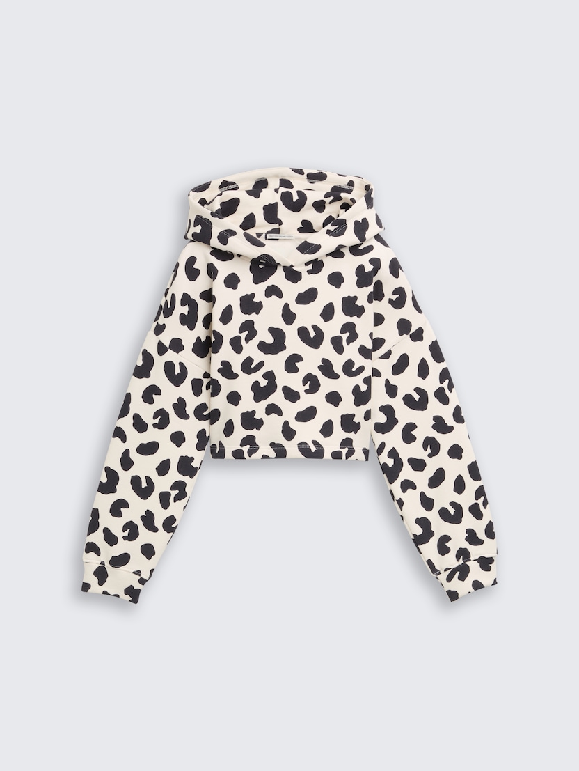 Potiskan pulover s kapuco - Vzorec-večbarvna-1047372-38839