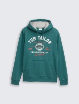 Dukserica sa kapuljačom sa printom - Zelena_9990990