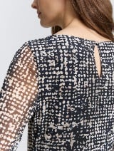 Haljina sa mrežastim printom - Uzorak/višebojna_1455127