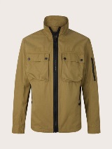 Prijelazna pamučna jakna s ušivenim džepovima na prsima - Zelena_1353745