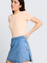 Fustă-pantalon petrecută - Albastru_9264518