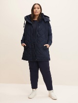 Prešit brezrokavnik s kapuco - Modra_2786949