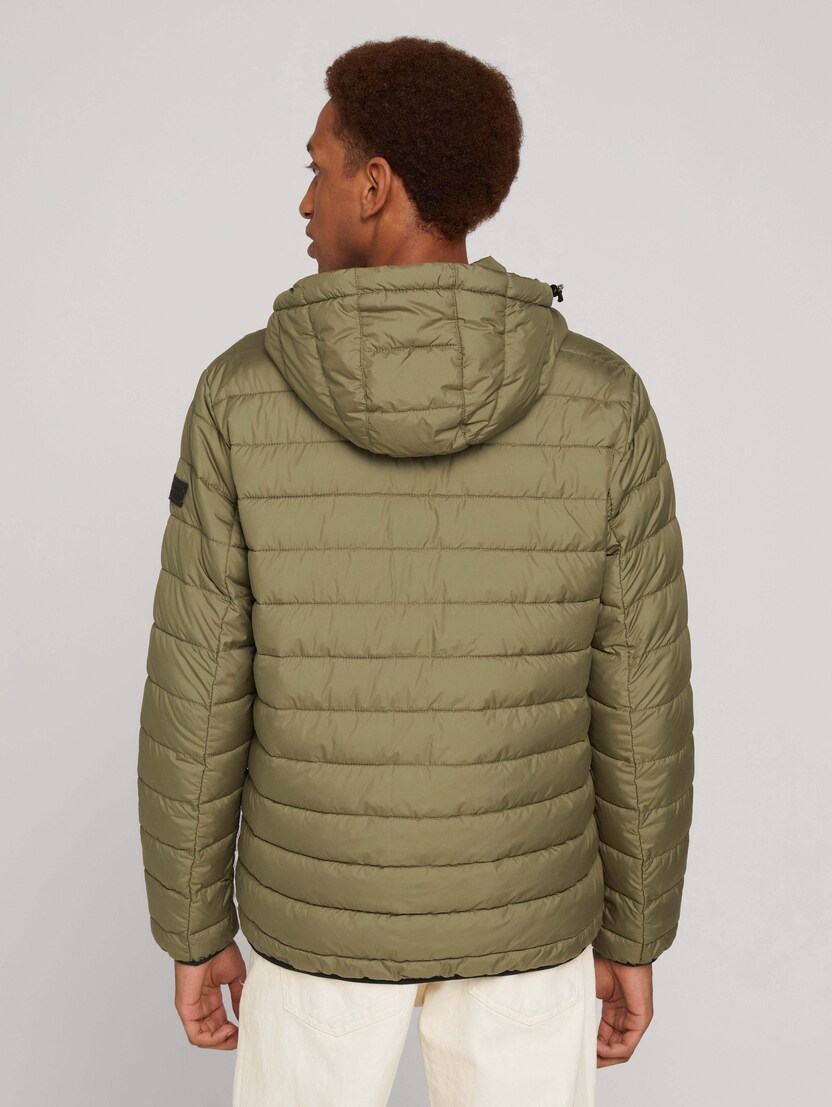 Prijelazna prošivena jakna s kapuljačom - Zelena_8244364