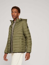 Prijelazna prošivena jakna s kapuljačom - Zelena_8244364