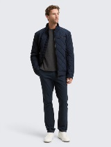 Prešita motoristična jakna - Modra_179630