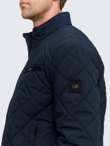 Prešita motoristična jakna - Modra_179630