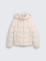 Jachetă matlasată cu glugă - Bej_9513785