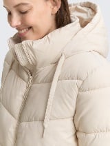 Jachetă matlasată cu glugă - Bej_9513785