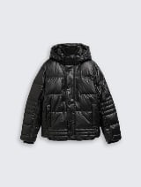 Puffer jakna sa kapuljačom - Crna_3102106