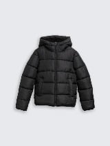 Puffer jakna sa kapuljačom - Crna_8121988