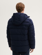 Jachetă puffer cu glugă - Albastru_3552007