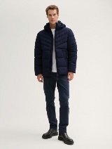 Jachetă puffer cu glugă - Albastru_3552007