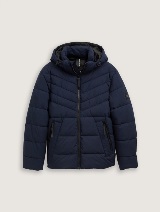 Jachetă puffer cu glugă - Albastru_3552007