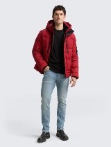 Puffer jakna sa kapuljačom - Crvena_6012018