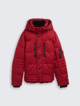 Puffer jakna sa kapuljačom - Crvena_6012018