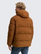 Jachetă matlasată cu glugă - Maro_2183526