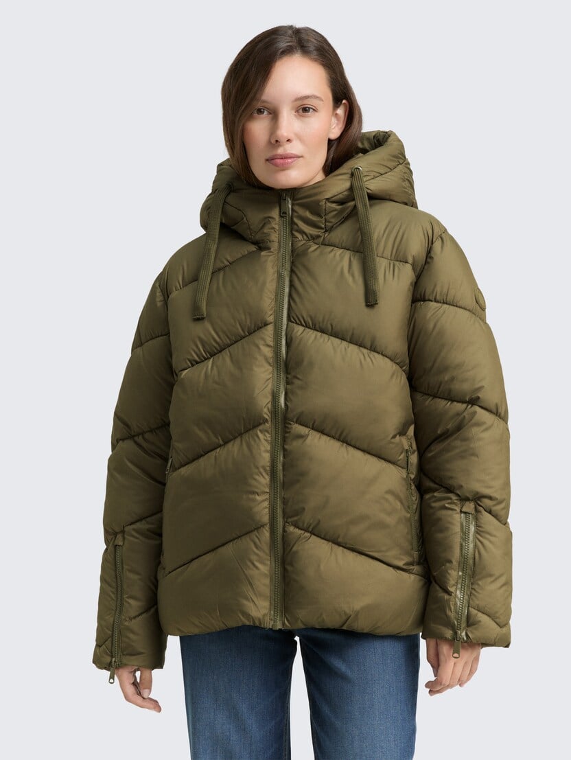 Jachetă matlasată - Verde_6880238