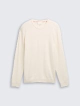 Džemper od pamuka i kašmira - Bež_2471565