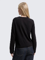 Pulover od pamuka i kašmira - Crna_2123907