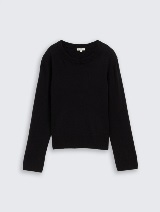 Pulover od pamuka i kašmira - Crna_2123907