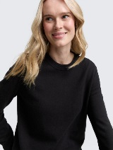 Pulover od pamuka i kašmira - Crna_2123907