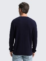 Džemper od pamuka i kašmira - Plava_3800281