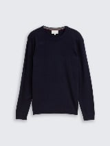 Džemper od pamuka i kašmira - Plava_3800281